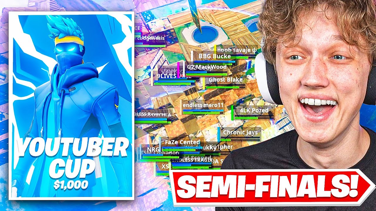 I Hosted SEMI-FINALS for my $1,000 YOUTUBER Tournament in Fortnite