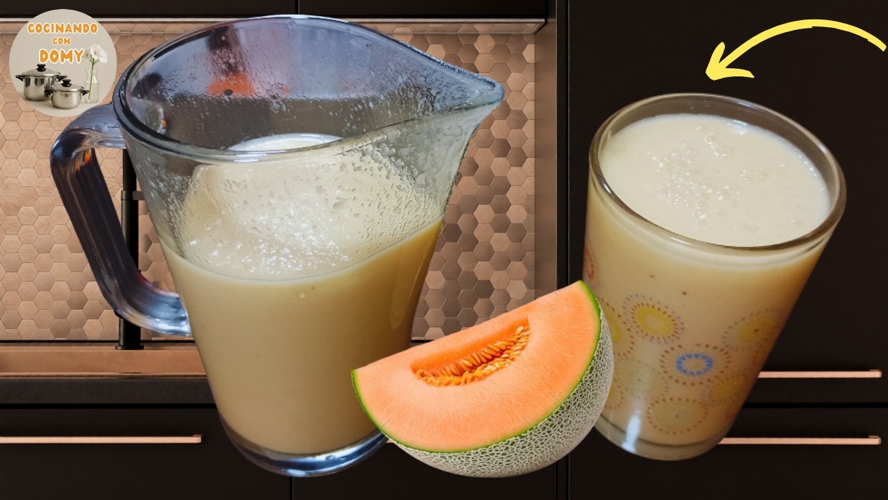 JUGO de MELÓN🍈para bajar de peso (fácil y económico)