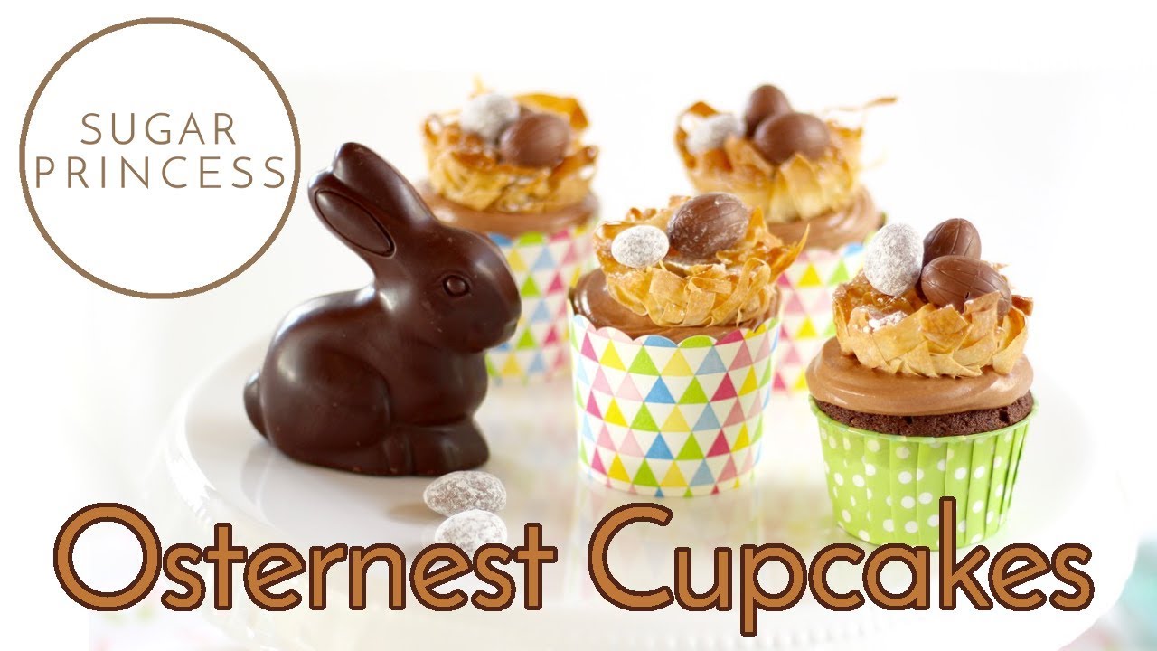 Schokoladen Cupcakes mit Osternest | Sugarprincess