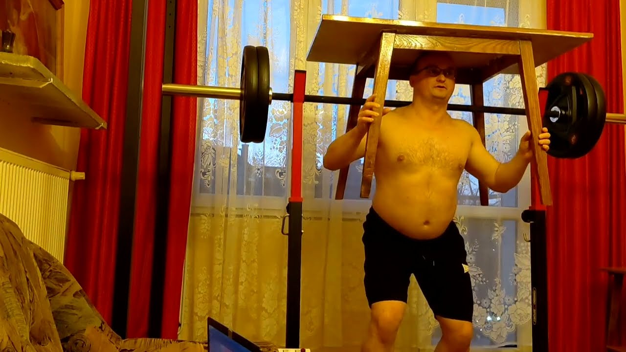 Przysiady ATG 100 kg i st&oacute;ł FAIL
