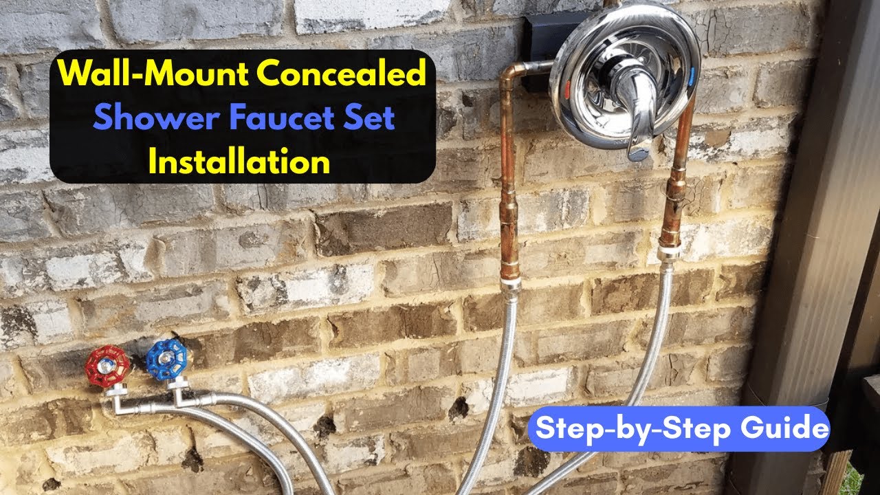 Installing a Wall-Mount Concealed Shower Faucet Set || Step-by-Step Guide ||
