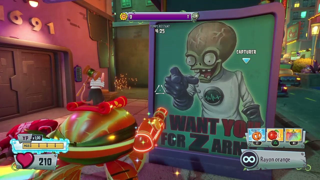 PVZ GW2 Citron (Turf Takeover, Zombopolis, No commentary)