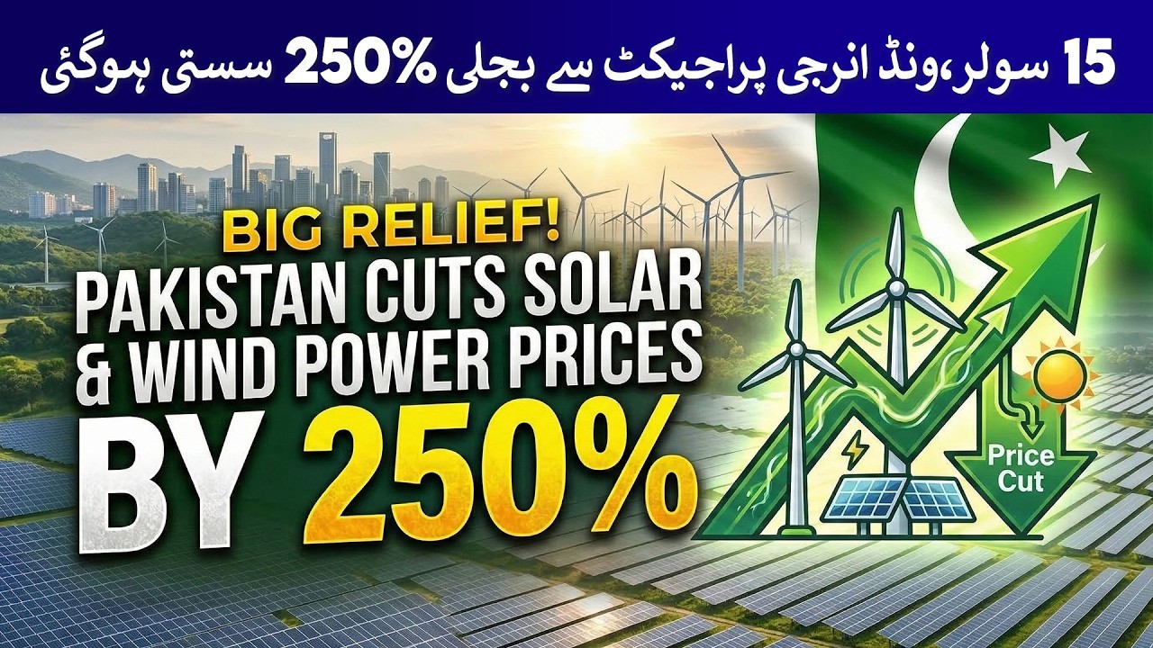 Electricity has become 250% cheaper from 15 solar and wind energy projects. | Rich Pakistan