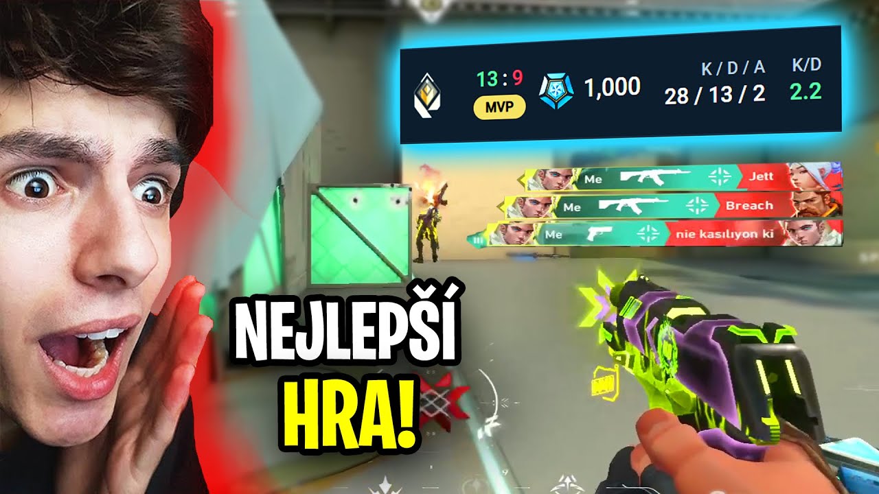 Můj nejlepší Valorant zápas s 1000 trackerscore!