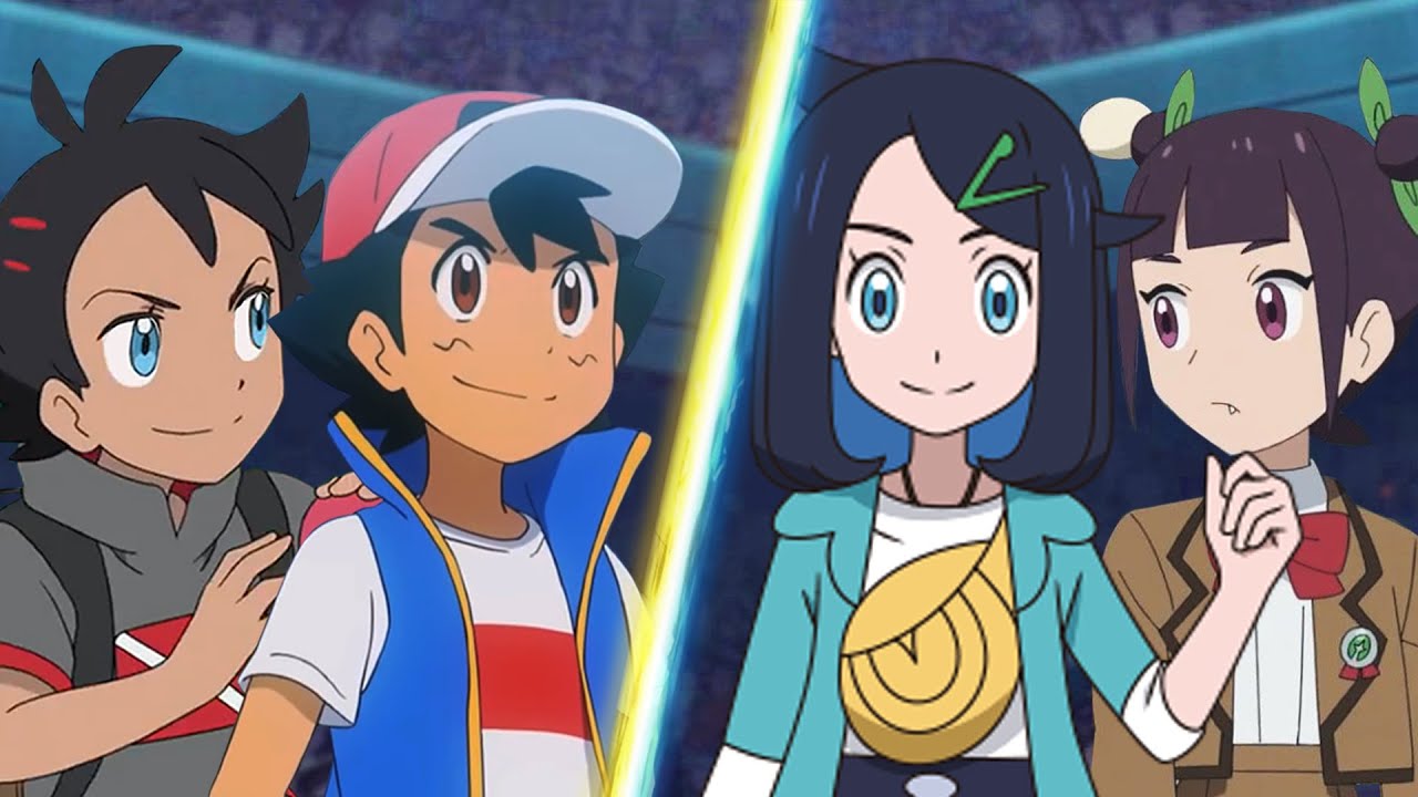 Pokémon Battle: Ash and Goh Vs Liko and Ann