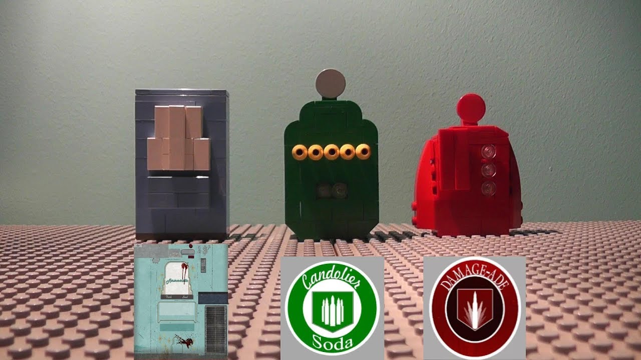 Lego Zombies Perk Machines Candolier/Amm-O-Matic/Damage-Ade With Instructions