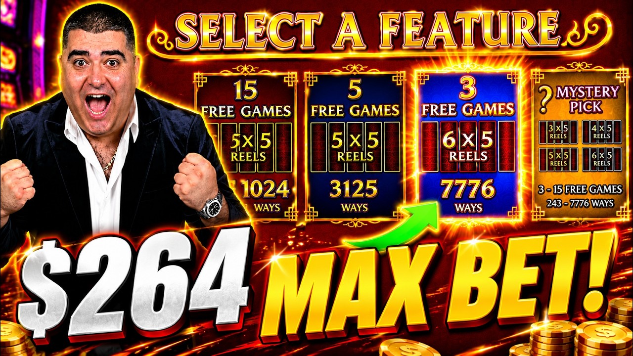 Non-Stop BONUSES & JACKPOTS On High Limit Dancing Drums Slot