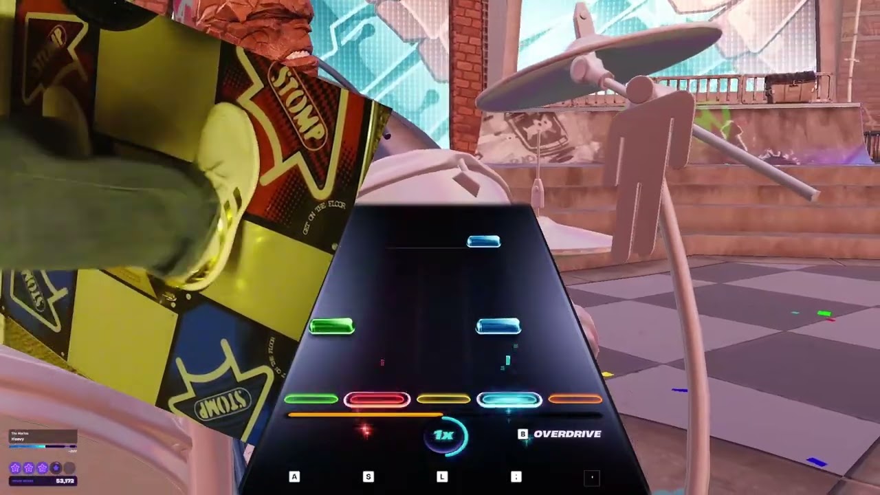 Pump It Up Fortnite Festival Expert: Heavy The Marías Drum