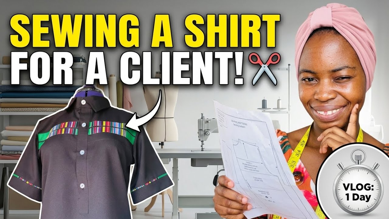 Vlog: SPEND THE DAY WITH ME| SEWING | Dress