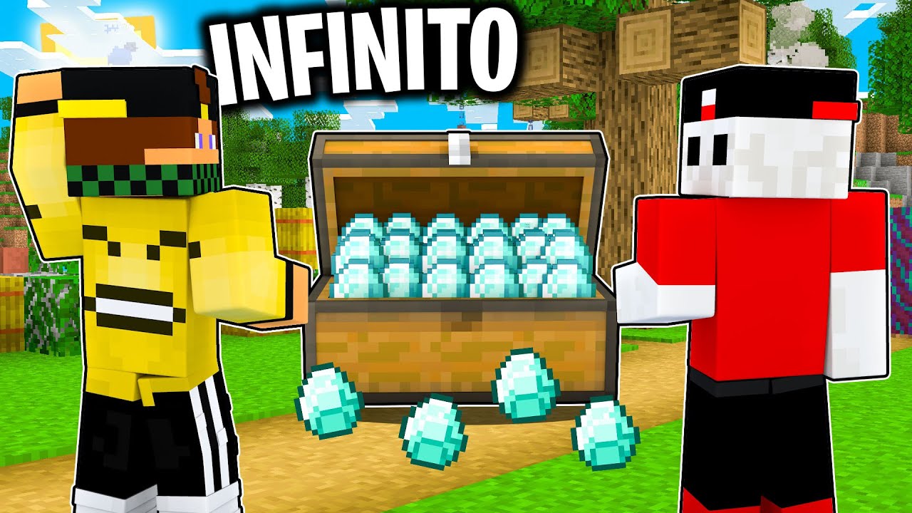 COSTRUISCO LA FARM DI DIAMANTE INFINITO nel MONDO BIG VANILLA Minecraft ITA