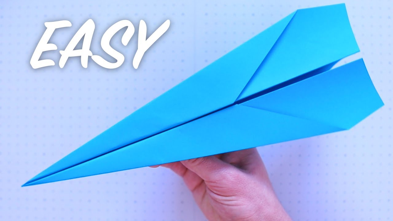 Einfacher Papierflieger falten der weit fliegt  (Anleitung zum nachmachen)