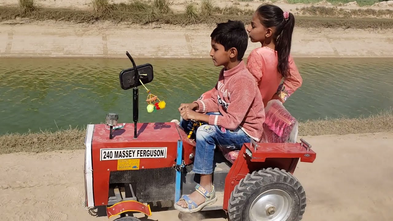 mini tractor MF 240 vs mf 240 new video |Adam Ji tractor| comedy video mini eicher tractor (part 36)