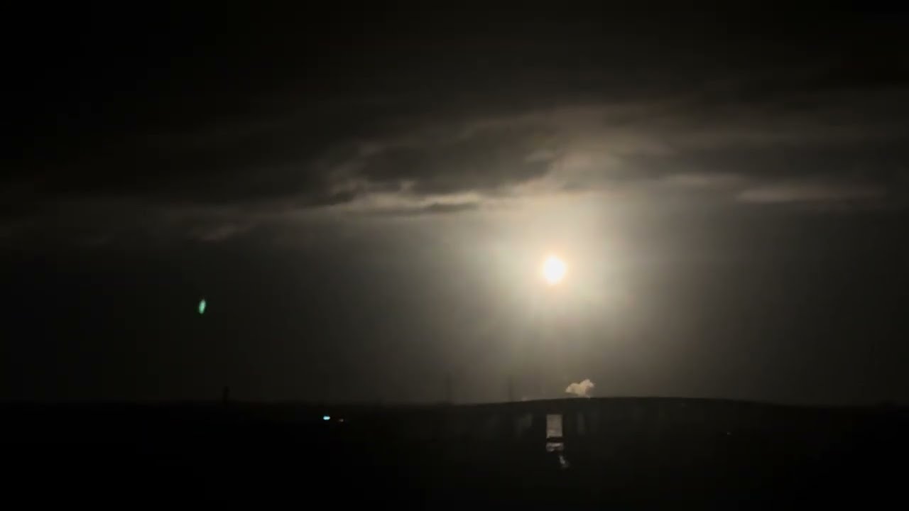 USSF‑87 Lifts Off: Long‑Range View with Sound & Shockwaves