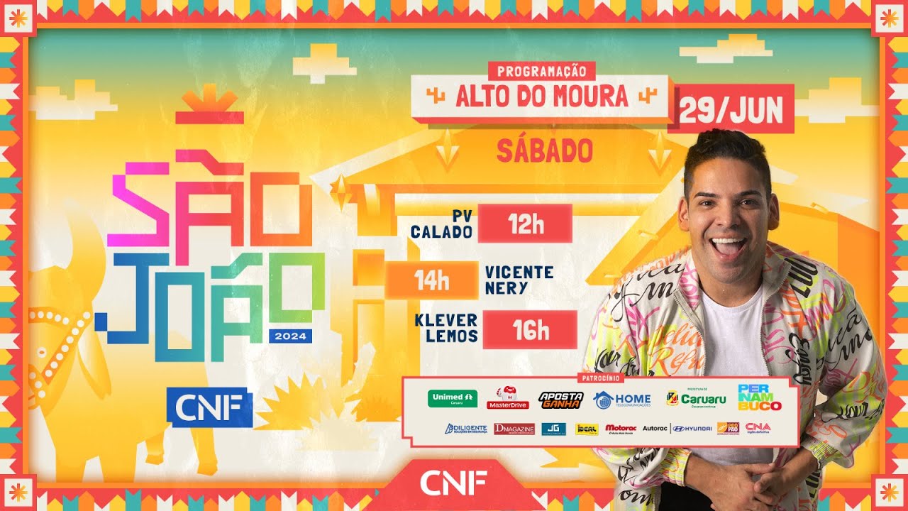 São João de Caruaru Ao Vivo 2024 - Alto do Moura 🔴 PV Calado, Vicente Nery, Klever Lemos 29/06