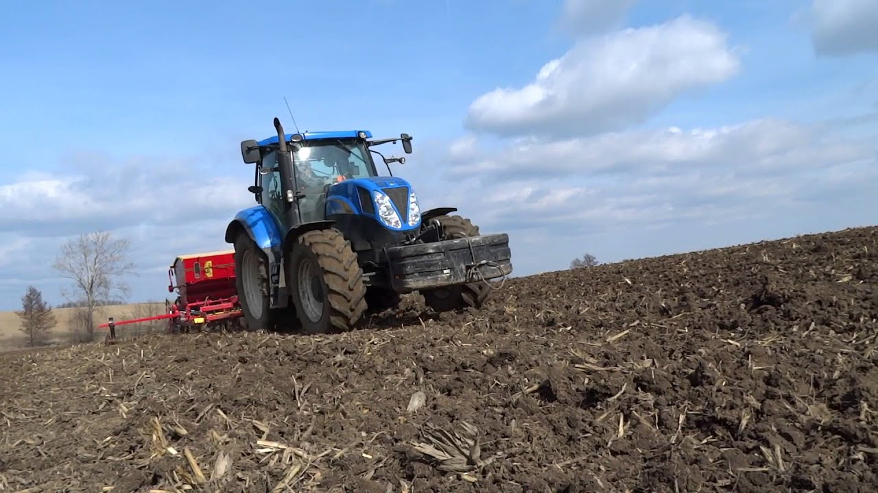 Siew pszenicy 2016 |New Holland T6080 & Vaderstad Rapid 300S Super XL|