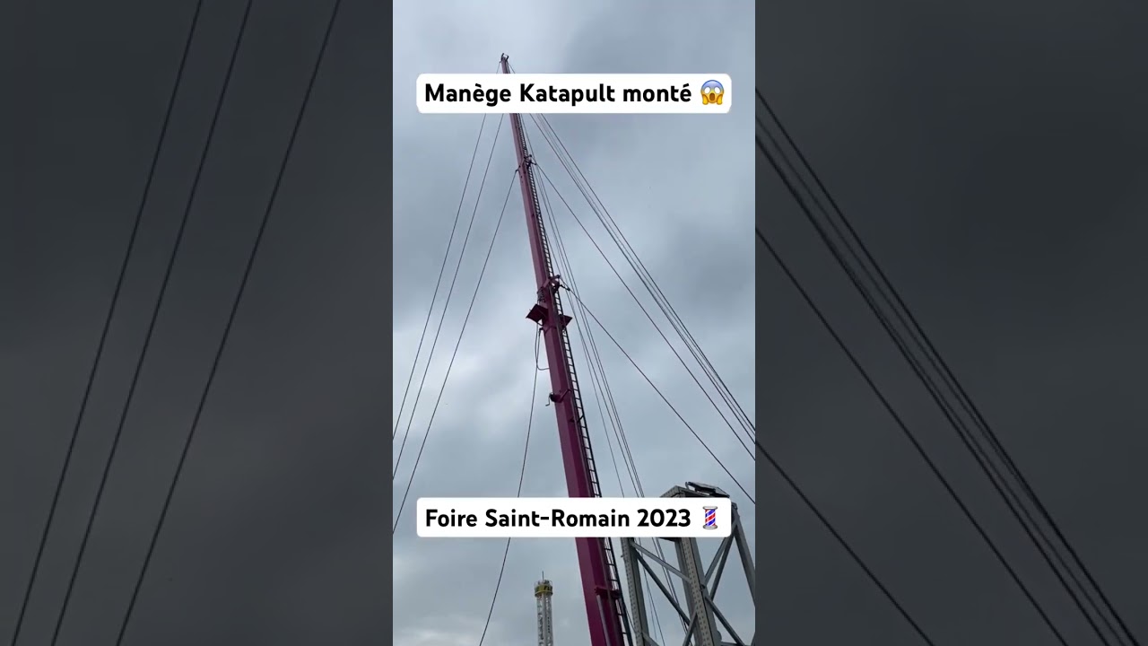 Man&egrave;ge Katapult mont&eacute; 😱 Foire Saint-Romain 2023 💈 #foire #manege #feteforaine #rouen #attraction