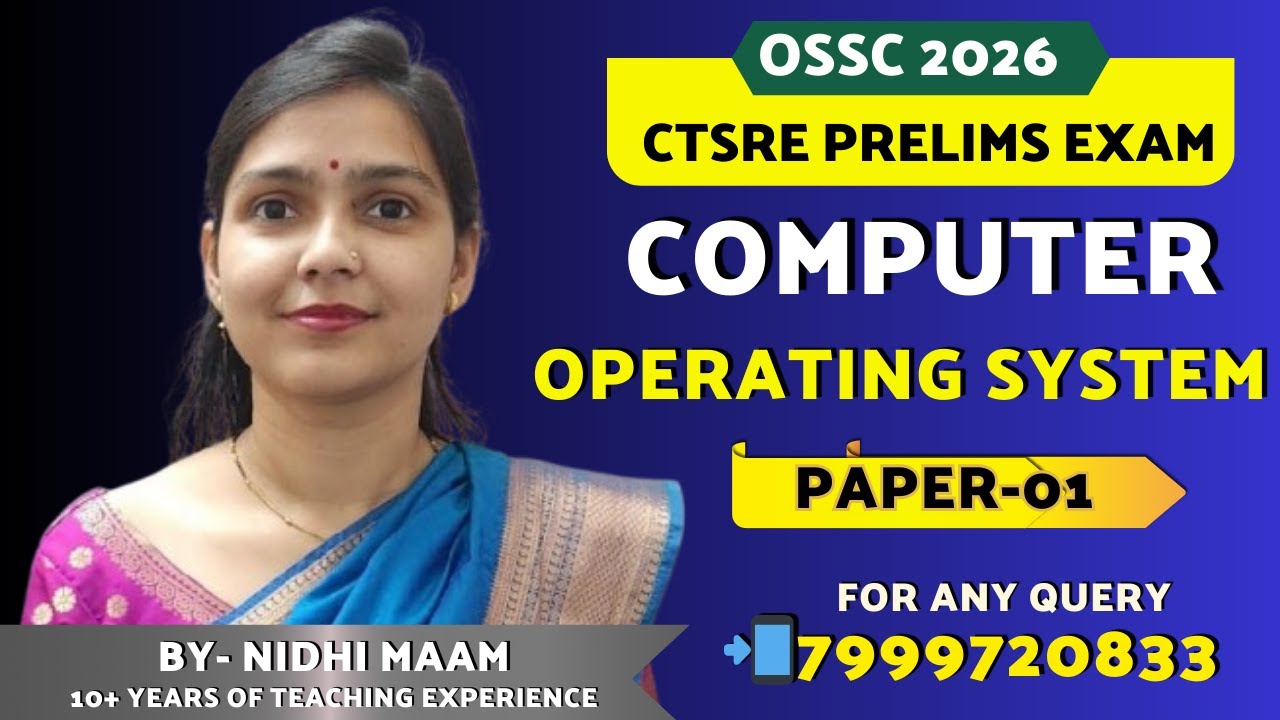 OSSC JE 2025-2026 PRELIMS BATCH | Computer | operating system