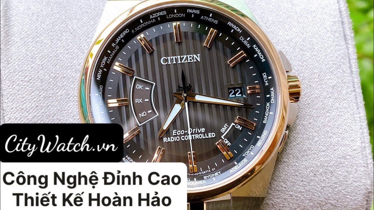 [4tr5] CITIZEN ECO-DRIVE RADIO CONTROLLED CB0166-54H (CB016654H) | 0938777234 | CITY WATCH VN