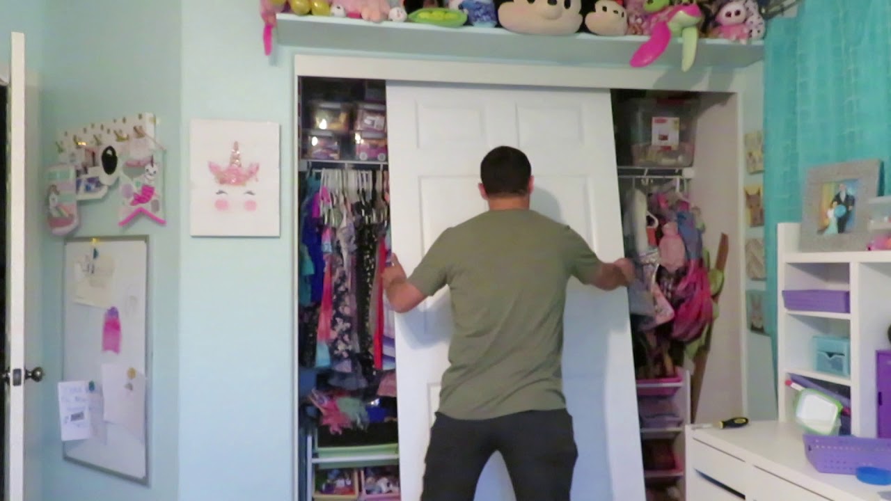 No more falling off track. Closet Doors.