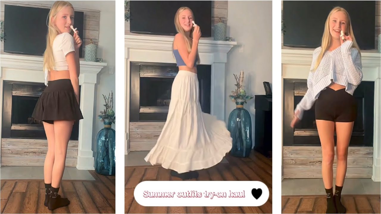 Fav summer outfits tryon haul!!🩵 #shoppinghaul #tryon #haul