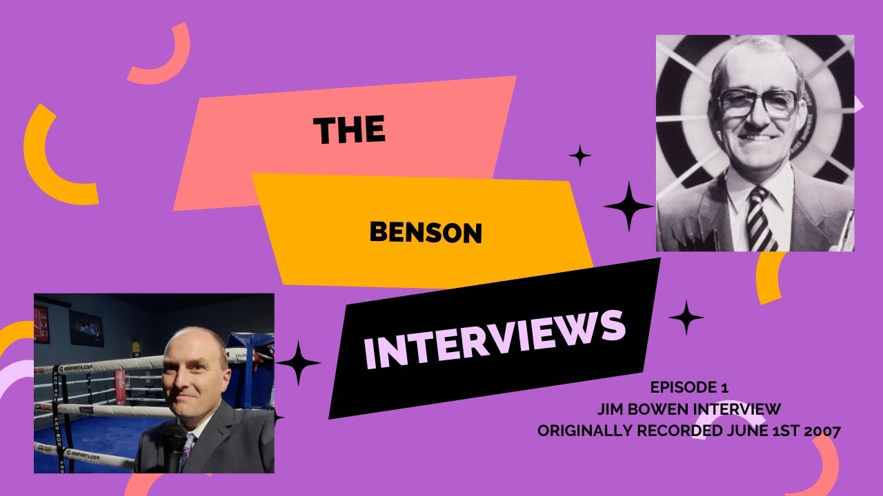 Bullseye - Jim Bowen Interview - The Comedians - Darts - The Benson Interviews Episode 1