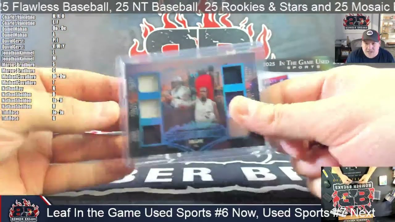 2025 Leaf In the Game Used Sports Random Letter #6 2 Box Break 2 16 26
