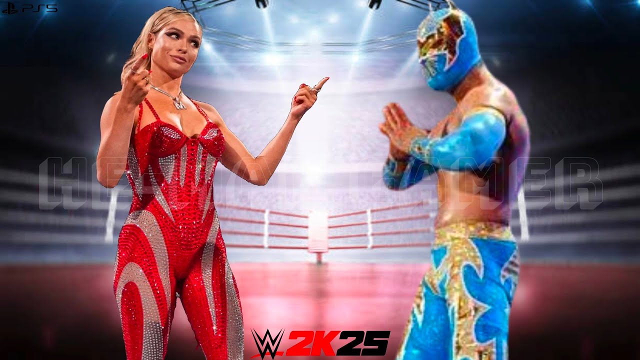 WWE 2K25 - Sin Cara vs Maxxine Dupri | Iron Man Match at Royal Rumble
