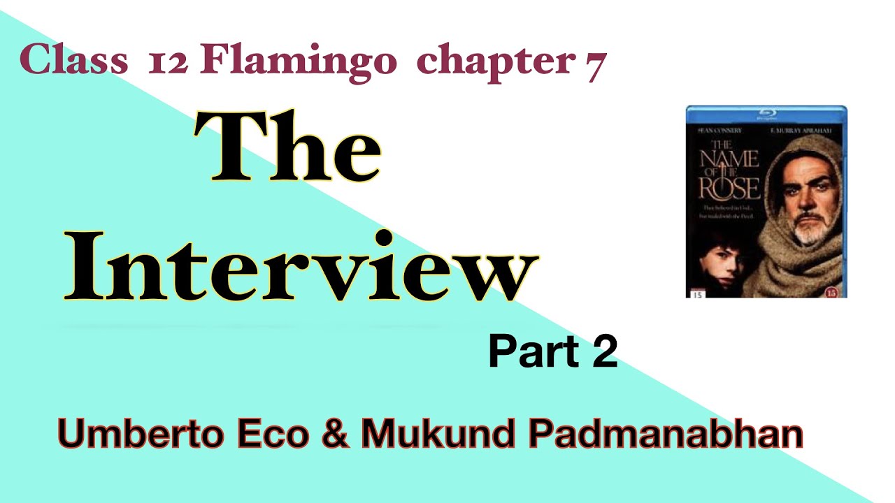 The Interview  Line by Line explanation in Tamil Part 2| CBSE Class 12  Flamingo