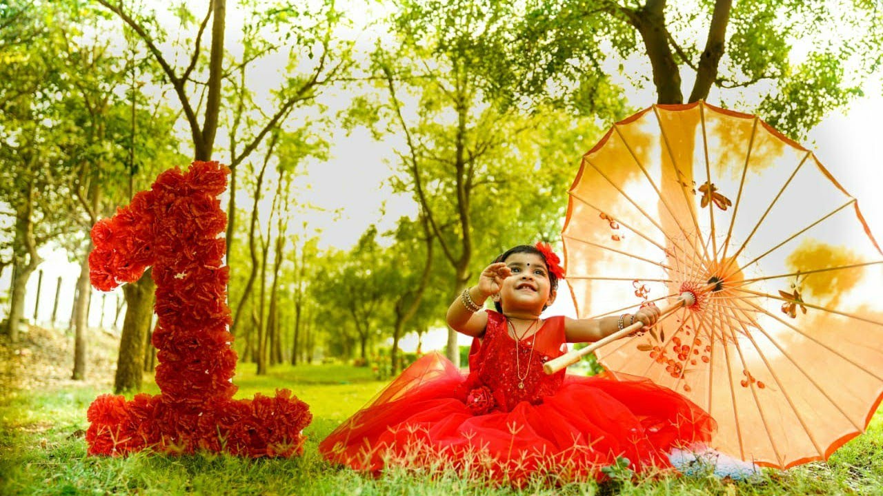 Maanya's 1st Birthday Photoshoot 2020