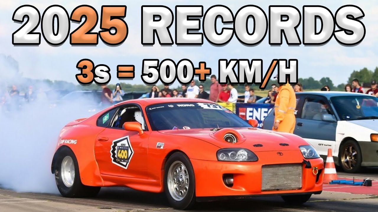 550 km/h in 3 Sec - WORLD Records DRAG RACING 2025  - 3,500HP Nissan GTR | 11,000HP Top Fuel
