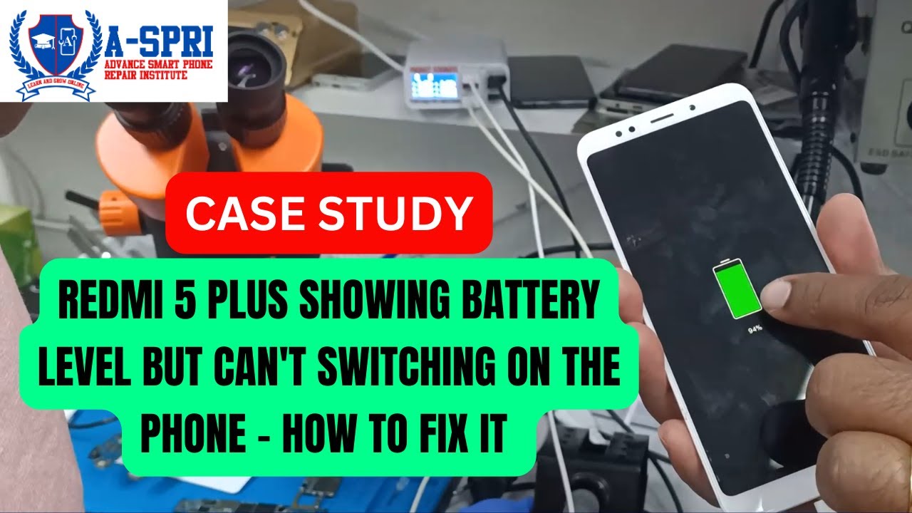Redmi 5 Plus Showing Battery Level But Can't Switching On The Phone - How to Fix it