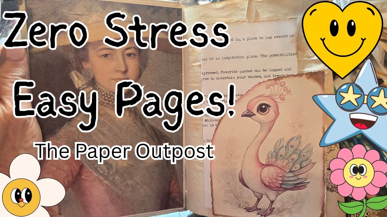 Make STUNNING Pages in Minutes (No Skills Needed!) Junk Journal Fun! The Paper Outpost