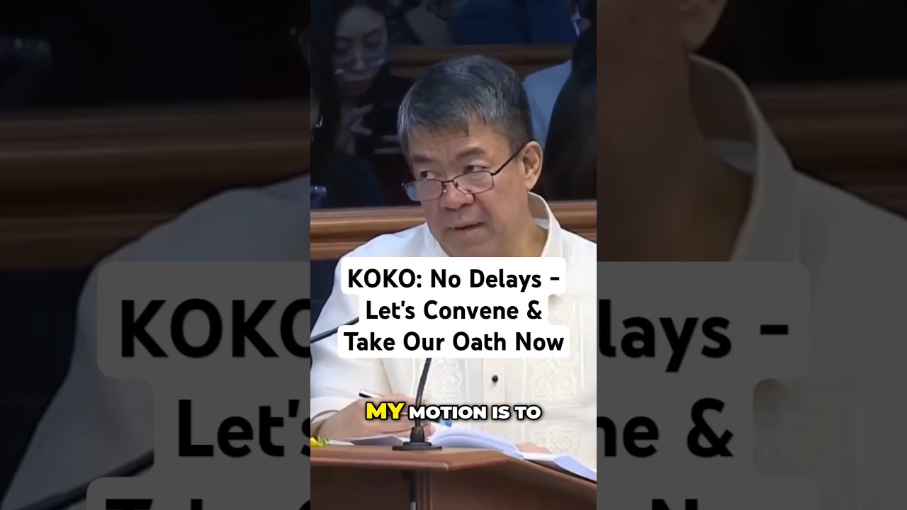 Sen. Koko Pimentel Demands Action: &lsquo;Convene Now, Take the Oath Now! #shorts #short #shortvideo
