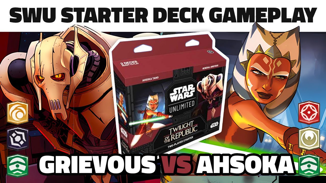 General Grievous VS Ahsoka Tano Twilight of the Republic Starter Gameplay - Star Wars Unlimited