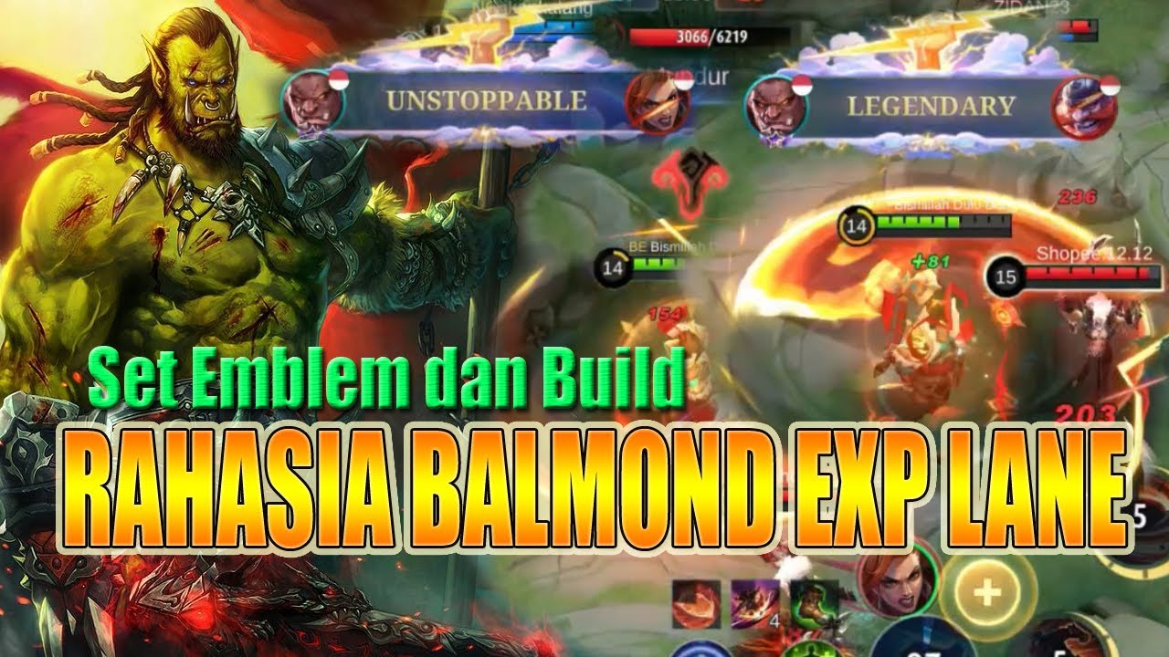 RAHASIA JADI BALMOND EXP LANE AGAR BISA GENDONG TIM DI SOLO RANK | INI DIA SET EMBLEM DAN BUILDNYA
