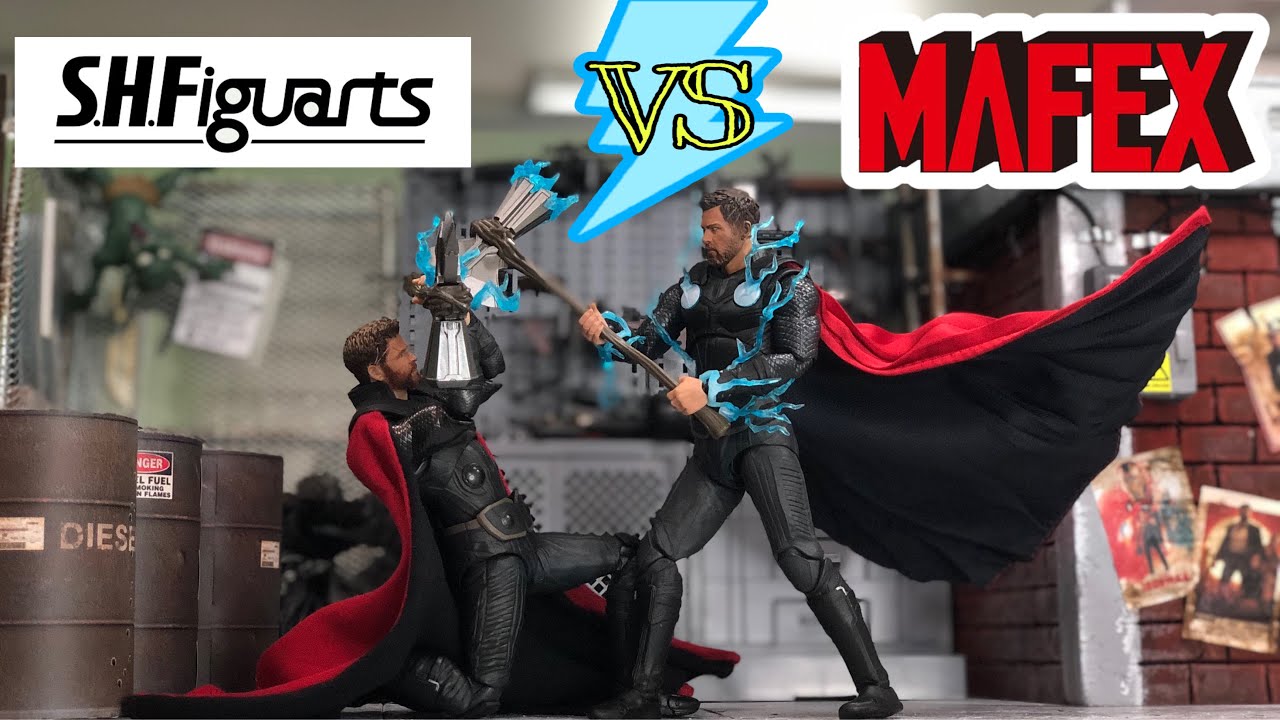COMPARISON: Mafex and SH Figuarts Thor from the Avengers Infinity War Action Figure