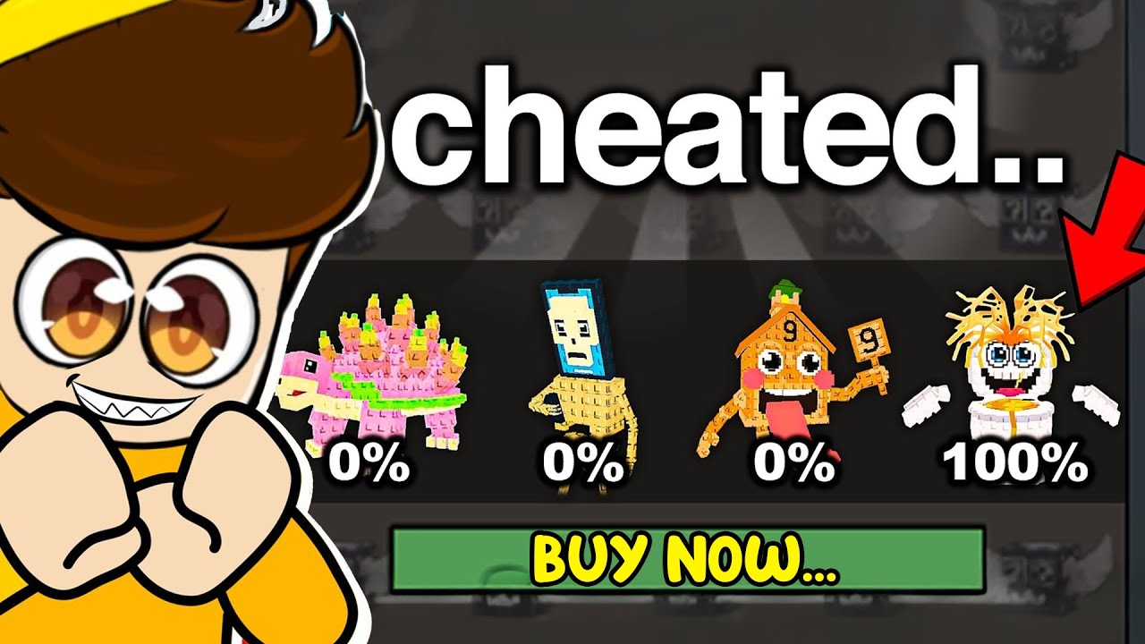 I Secretly Cheated in a Lucky Block Race In Steal A Brainrot!