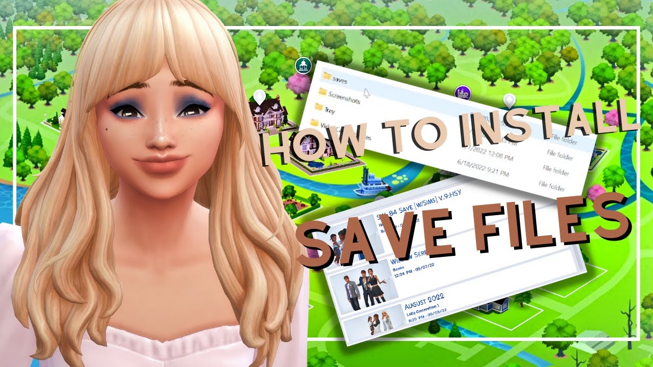 How To Install Sims 4 Save Files!!! Get Your Downloaded Save File Into Your Game! | Sims 4 Tutorials