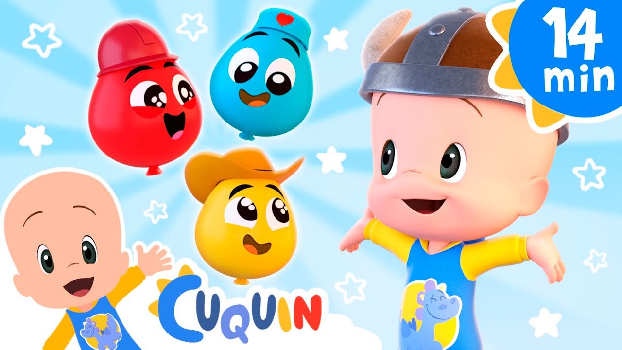 Los disfraces de los globitos bebé | Canciones y vídeos educativos con Cleo y Cuquín