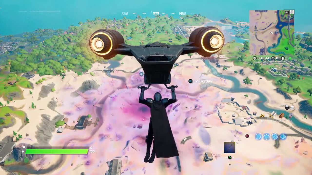 Fortnite Razor Crest, Zero Point & Stealthy Stronghold Tours w/ the Mandalorian