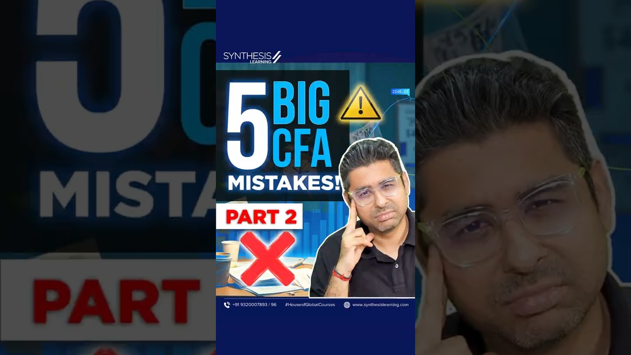 3 #CFA Student Mistakes 🚨