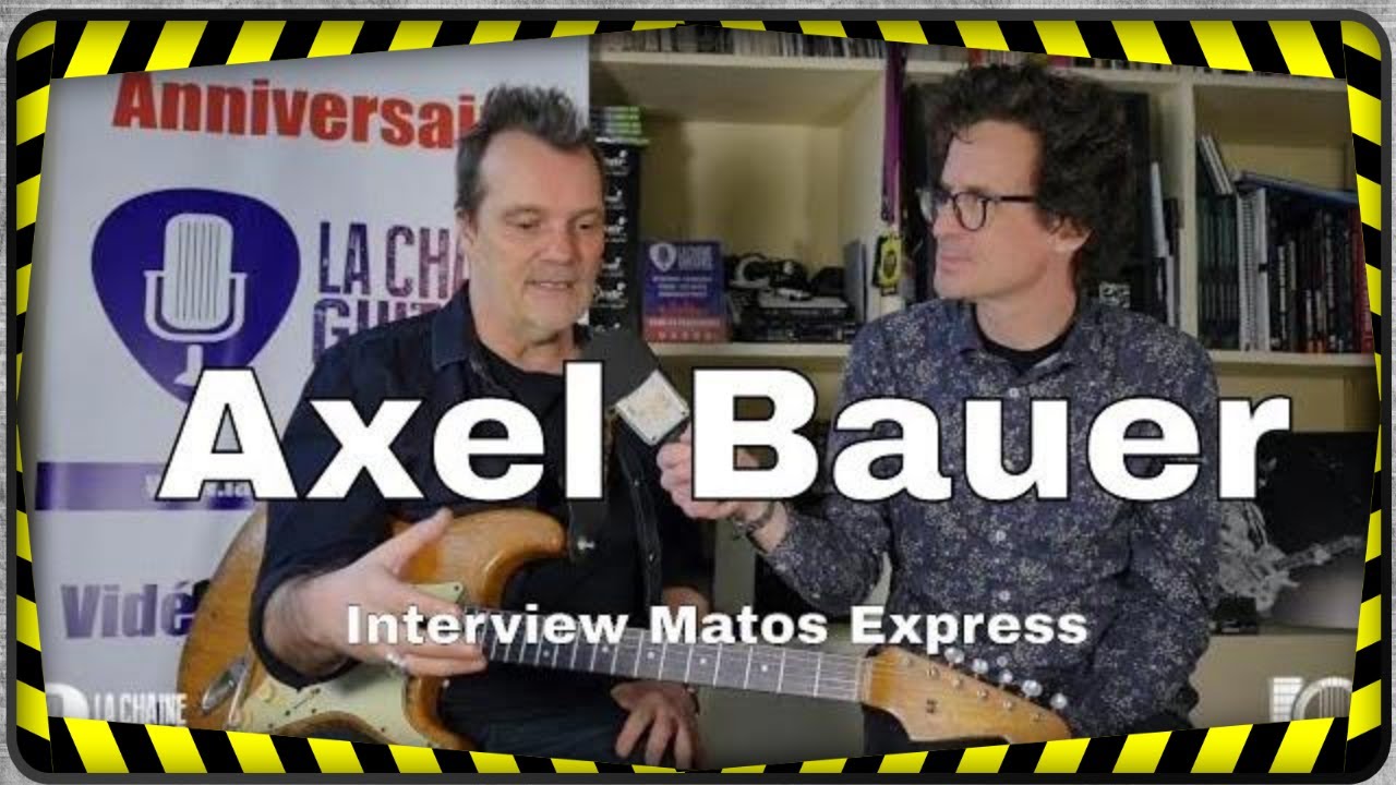 Axel Bauer interview express pour tout savoir sur son matos guitare