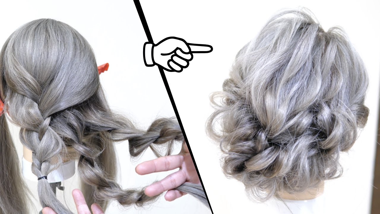 アイロンなし！崩れない！劇的に可愛くなるまとめ髪のヘアアレンジ！　HOW TO: Deconstructed Chignon |Elegant Bridal Prom Updo