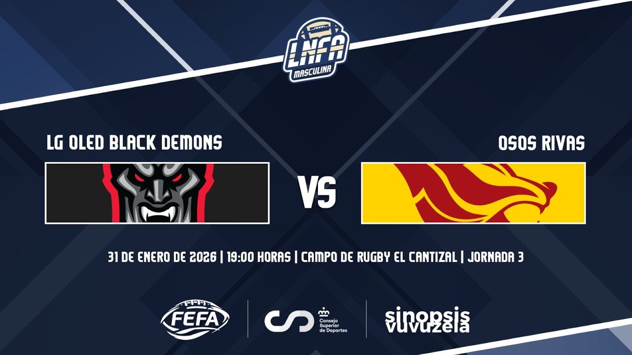#LNFA 2025-2026 GAMEDAY 2 | LG OLED Black Demons Las Rozas - Osos Rivas