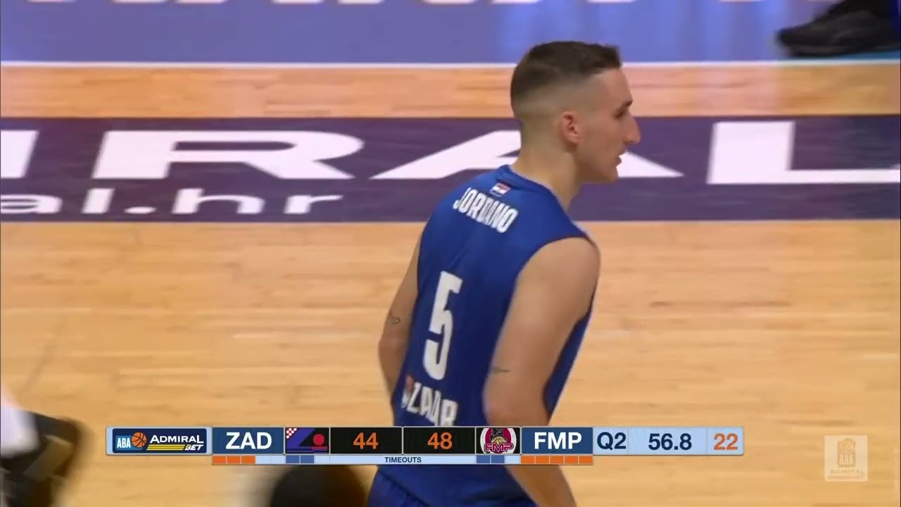 AdmiralBet ABA League 2022/23 highlights, R9: Zadar - FMP Meridian (2.12.2022)