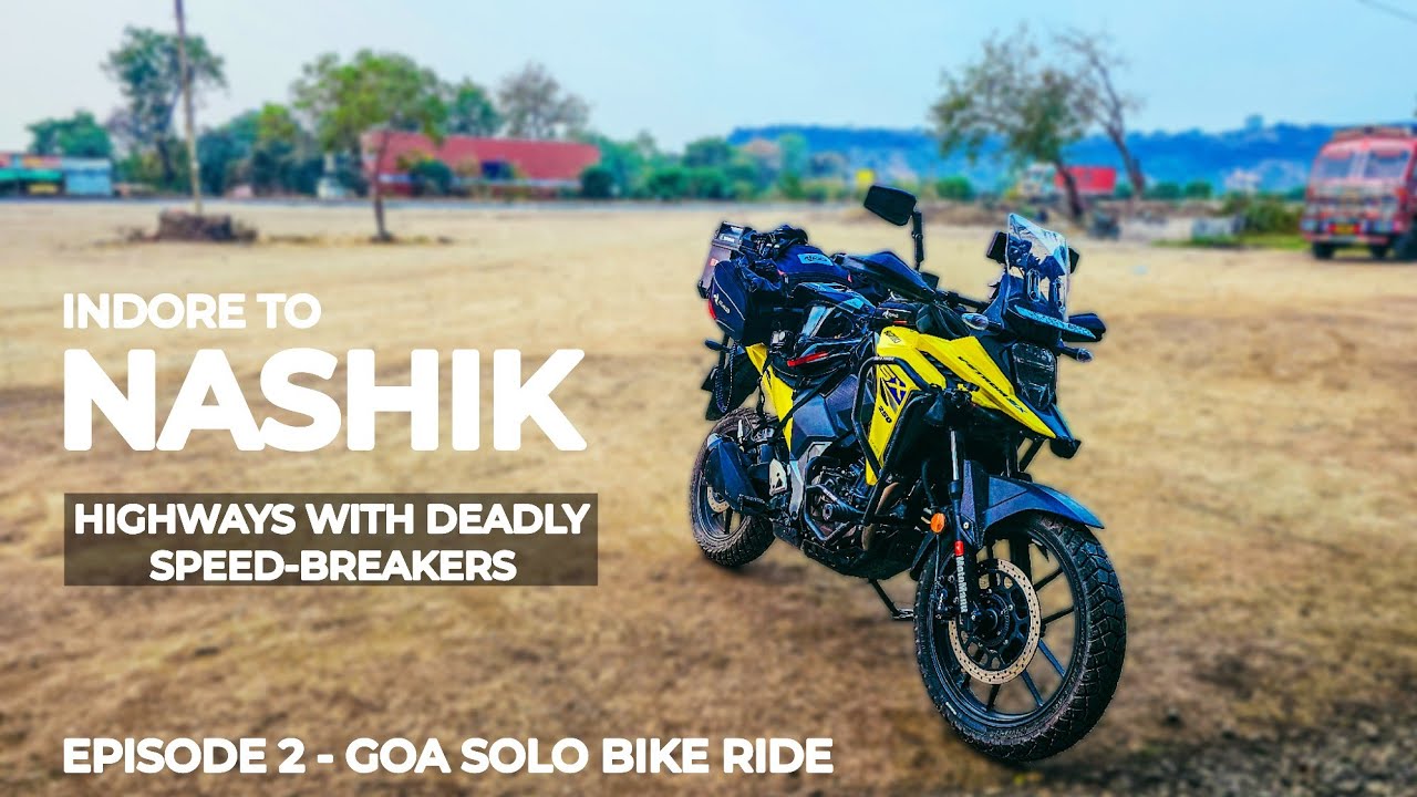 Lost My Top Box on Worst Highway Roads | Indore to Nashik | Suzuki V-Strom SX 250 | GOA Solo Ride