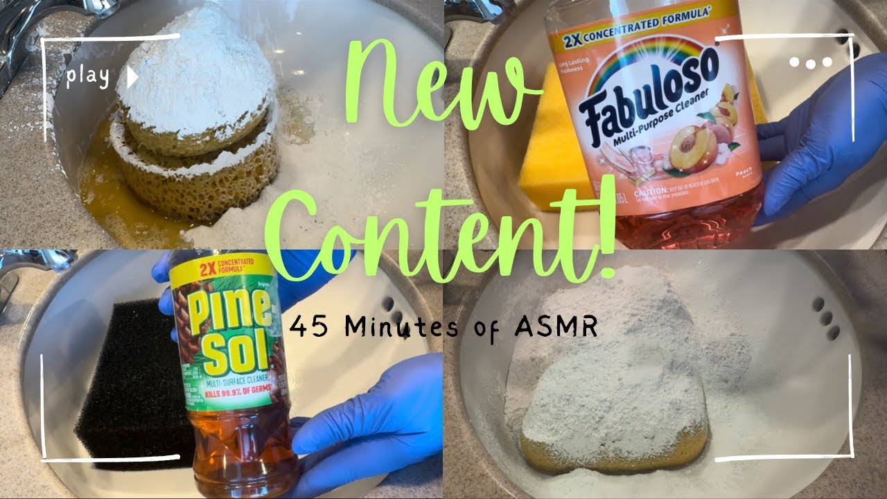 45 minutes of ASMR SPONGE Squeezing | New Content!