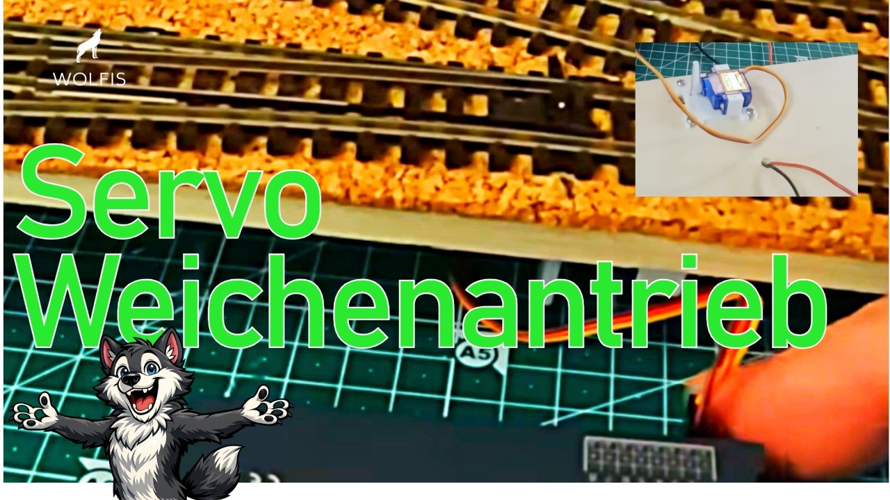 Servo Unterflurantrieb für Weichen, Modelleisenbahn 1:87, Modellbahn Technik