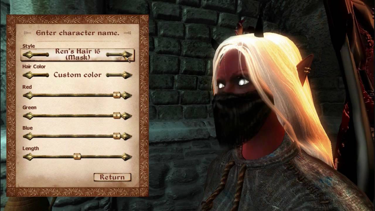 Oblivion: Character Creation (with Modded Races)