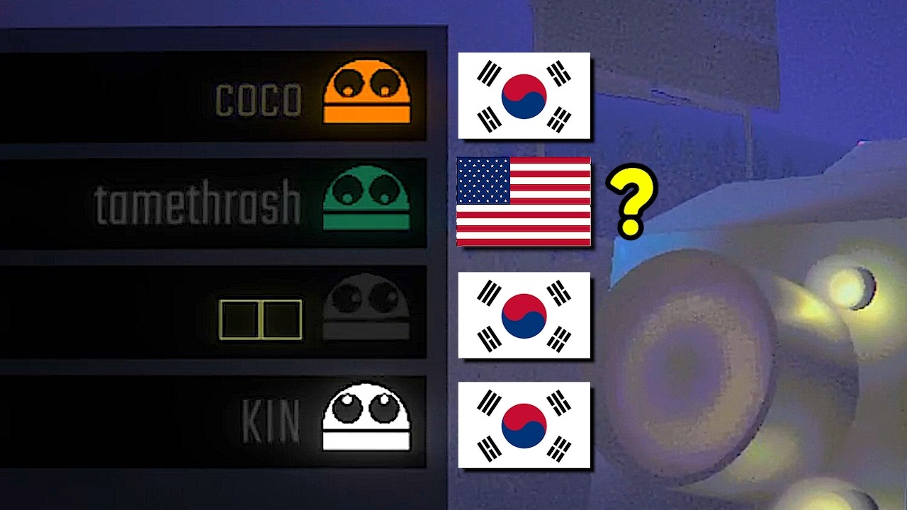 한국인들 사이에 껴버린 미국인의 최후ㅋㅋ